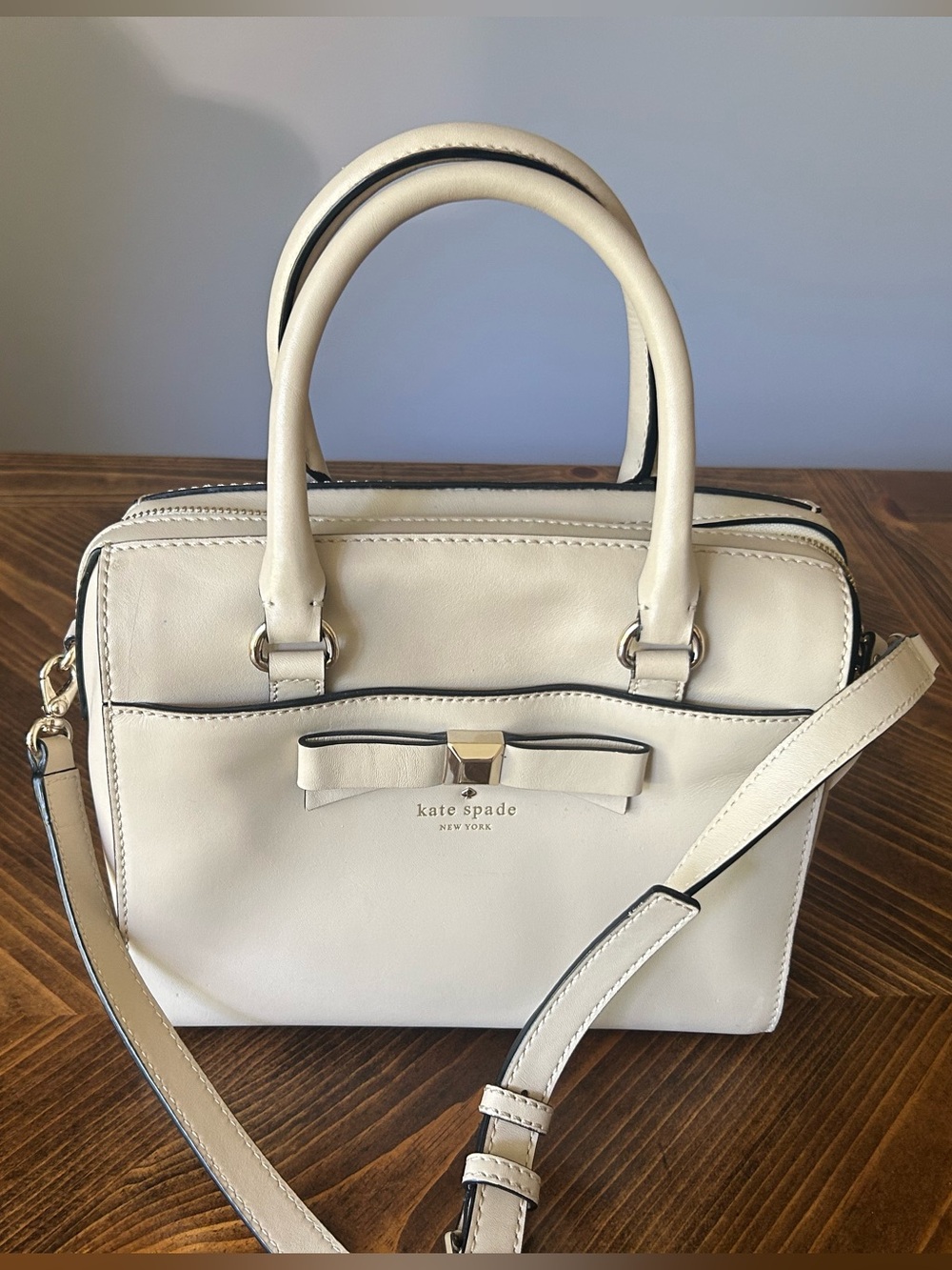 KATE SPADE Beige Satchel Crossbody